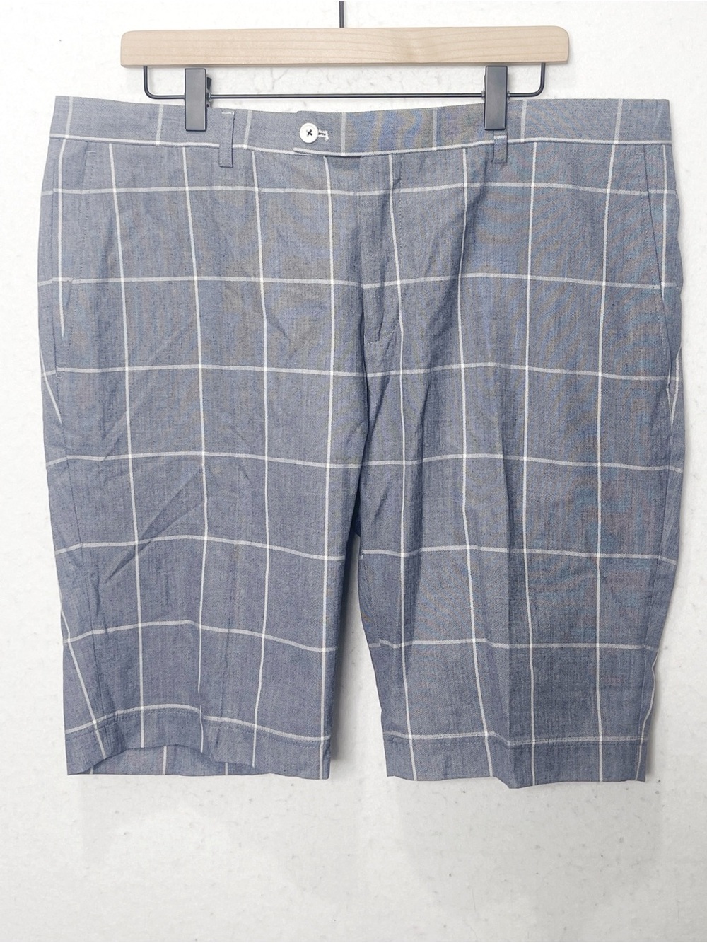 Paisley & Gray Men’s Plaid Skinny Fit Casual Shorts NWOT Goof Business Casual 38